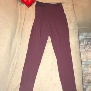 over the belly maternity yoga pants medium